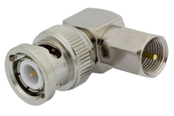 PE9698 - FME Plug to BNC Male Right Angle Adapter