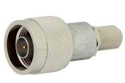 PE9737 - 75 Ohm N Male to 75 Ohm F Female Adapter