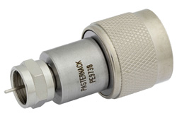 PE9738 - 75 Ohm N Male to 75 Ohm F Male Adapter