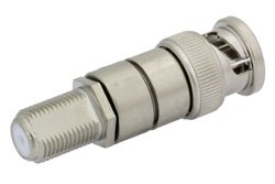 PE9741 - 75 Ohm F Female to 75 Ohm BNC Male Adapter