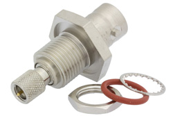 PE9755 - Bulkhead Mount 10-32 Male to BNC Female Adapter