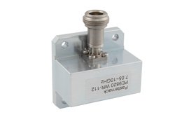 PE9820 - WR-112 Square Type Flange to N Female Waveguide to Coax Adapter Operating from 7.05 GHz to 10 GHz