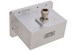 PE9824 - WR-284 CMR-284 Flange to N Female Waveguide to Coax Adapter Operating from 2.6 GHz to 3.95 GHz