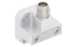 PE9826 - WR-28 Square Cover Flange to 2.92mm Female Waveguide to Coax Adapter Operating from 26.5 GHz to 40 GHz