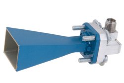 PE9850/2F-15 - WR-28 Waveguide Standard Gain Horn Antenna Operating From 26.5 GHz to 40 GHz With a Nominal 15 dB Gain 2.92mm Female Input
