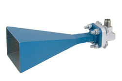 PE9850/2F-20 - WR-28 Waveguide Standard Gain Horn Antenna Operating From 26.5 GHz to 40 GHz With a Nominal 20 dB Gain 2.92mm Female Input