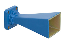 PE9851A-15 - WR-34 Waveguide Standard Gain Horn Antenna Operating from 22 GHz to 33 GHz with a Nominal 15 dBi Gain with UG-1530/U Square Cover Flange