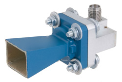 PE9852/2F-10 - WR-42 Waveguide Standard Gain Horn Antenna Operating From 18 GHz to 26.5 GHz With a Nominal 10 dB Gain 2.92mm Female Input