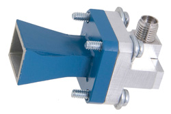 PE9853/SF-10 - WR-51 Waveguide Standard Gain Horn Antenna Operating From 15 GHz to 22 GHz With a Nominal 10 dB Gain SMA Female Input