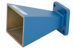PE9854-15 - WR-62 Waveguide Standard Gain Horn Antenna Operating From 12.4 GHz to 18 GHz With a Nominal 15 dBi Gain With Square Cover Flange