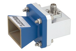 PE9854/SF-10 - WR-62 Waveguide Standard Gain Horn Antenna Operating From 12.4 GHz to 18 GHz With a Nominal 10 dB Gain SMA Female Input