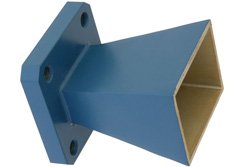 PE9855-10 - WR-75 Waveguide Standard Gain Horn Antenna Operating from 10 GHz to 15 GHz with a Nominal 10 dBi Gain with Square Cover Flange
