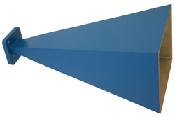 PE9855-20 - WR-75 Waveguide Standard Gain Horn Antenna Operating From 10 GHz to 15 GHz With a Nominal 20 dBi Gain With Square Cover Flange