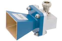 PE9856/NF-10 - WR-90 Waveguide Standard Gain Horn Antenna Operating From 8.2 GHz to 12.4 GHz With a Nominal 10 dB Gain N Female Input