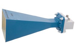 PE9856/SF-15 - WR-90 Waveguide Standard Gain Horn Antenna Operating From 8.2 GHz to 12.4 GHz With a Nominal 15 dB Gain SMA Female Input