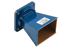 PE9856B-10 - WR-90 Waveguide Standard Gain Horn Antenna Operating From 8.2 GHz to 12.4 GHz With a Nominal 10 dBi Gain With UG-135/U Square Cover Flange
