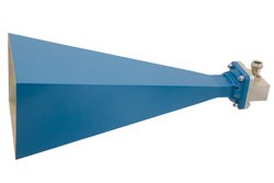 PE9858/NF-20 - WR-112 Waveguide Standard Gain Horn Antenna Operating From 7.05 GHz to 10 GHz With a Nominal 20 dB Gain N Female Input