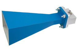 PE9858/SF-15 - WR-112 Waveguide Standard Gain Horn Antenna Operating From 7.05 GHz to 10 GHz With a Nominal 15 dB Gain SMA Female Input