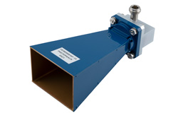 PE9858B/NF-15 - WR-112 Standard Gain Horn Antenna Operating From 7.05 GHz to 10 GHz, 15 dBi Nominal Gain, Type N Female Input Connector, ProLine