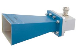 PE9860/NF-10 - WR-159 Waveguide Standard Gain Horn Antenna Operating From 4.9 GHz to 7.05 GHz With a Nominal 10 dB Gain N Female Input