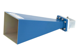PE9860/SF-15 - WR-159 Waveguide Standard Gain Horn Antenna Operating From 4.9 GHz to 7.05 GHz With a Nominal 15 dB Gain SMA Female Input