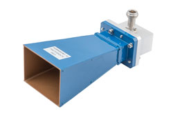 PE9860B/NF-10 - WR-159 Standard Gain Horn Antenna Operating From 4.9 GHz to 7.05 GHz, 10 dBi Nominal Gain, Type N Female Input Connector, ProLine