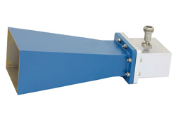 PE9862/NF-10 - WR-229 Waveguide Standard Gain Horn Antenna Operating From 3.3 GHz to 4.9 GHz With a Nominal 10 dB Gain N Female Input