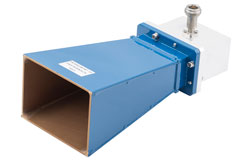PE9862B/NF-10 - WR-229 Standard Gain Horn Antenna Operating From 3.3 GHz to 4.9 GHz, 10 dBi Nominal Gain, Type N Female Input Connector, ProLine
