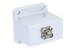PE9871 - WR-102 Square Type Flange to End Launch SMA Female Waveguide to Coax Adapter Operating From 7 GHz to 11 GHz