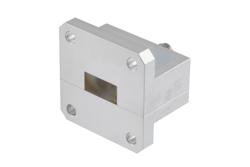 PE9879A - WR-51 Square Cover Flange to End Launch SMA Female Waveguide to Coax Adapter Operating From 15 GHz to 22 GHz