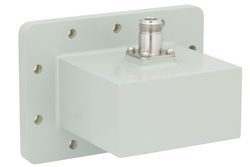 WR-340 CPR-340F Flange to N Female Waveguide to Coax Adapter Operating From 2.2 GHz to 3.3 GHz, S Band
