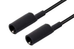 PE9932-6-B - Alligator Clip to Alligator Clip Cable 6 Inch Length Using Black Wire