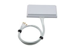 PEANFP1037 - 2400-2500, 5150-7125 MHz Wi-Fi 6E Flat Panel MIMO Antenna, 6 dBi Gain, 4 RP SMA Male Connectors