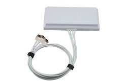 PEANFP1038 - 2400-2500, 5150-7125 MHz Wi-Fi 6E Flat Panel MIMO Antenna, 6 dBi Gain, 4 N Type Male Connectors