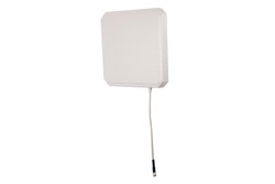 PEANFP1063 - 902 to 928 MHz RFID Flat Panel Antenna, RHCP, 9 dBi, White ABS, RP SMA Male, IP54