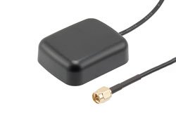 PEANGPS1014 - 31.5 dBi Active GPS/BeiDou Magnet Mount Antenna RHCP 1561/1575 MHz, RG174 SMA Male IPX6