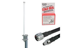 PEANKIT1005 - Helium Hotspot Antenna Upgrade Kit, 6dBi 900MHz Omni w/ N Male to RP-SMA Plug, 10ft Low Loss 400 Cable