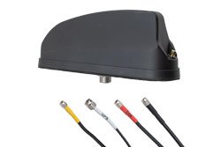 PEANMOB1000 - 617 to 6000 MHz 4G, 5G, Wi-Fi, GPS Multiband Shark Fin Antenna, SMA Male, RP SMA Male Connectors