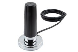PEANMOB1002-RSP - 617-7125 MHz, 2-5 dBi Gain, Omni-directional Antenna with Magnetic NMO Mount, Reverse Polarity-SMA Plug Connector