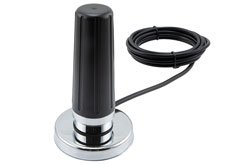 PEANMOB1002-RTP - 617-7125 MHz, 2-5 dBi Gain, Omni-directional Antenna with Magnetic NMO Mount, Reverse Polarity-TNC Plug Connector