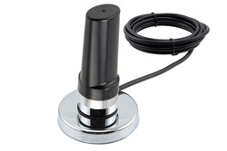 PEANMOB1003-NM - 143-432MHz, 4.5 dBi Gain, Omni-directional Antenna with Magnetic NMO Mount, N-Male Connector