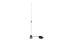 PEANMOB1007-RTP - 143-432 MHz, 5.5 dBi Gain, Omni-directional Antenna with Magnetic NMO Mount, Reverse Polarity-TNC Plug Connector
