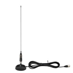 PEANOM1068 - 27 MHz Omni Antenna 2 dBi Gain, Magnetic Mount UHF Male Connector, Stainless Steel