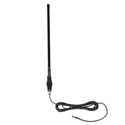 PEANOM1073 - 477 MHz Omni Antenna 6.5 dBi Gain, 5.5 mm Spring FME Male Connector, Black Fiberglass Radome