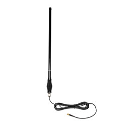 PEANOM1075 - 698 to 2700 MHz Omni Antenna 6.5 dBi Gain, 5.5 mm Spring SMA Male Connector, Black Fiberglass Radome