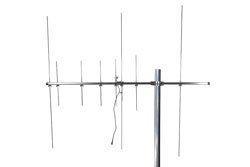 PEANYG1000 - Aluminum Alloy Yagi Antenna with 144 to 148 MHz and 300 to 450 MHz, 9.5/11.5 dBi, N Female, Vertical Polarization, 1 Port, 1.5 VSWR