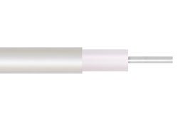 PECX006-BULK - Low Loss .086 Semi-Rigid Coax Cable, Tin Plated Copper Outer Conductor, Microporous PTFE 76.5 pct VoP Dielectric, Straight Sections