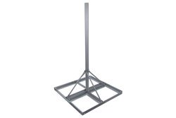 PEFRM1 - Non-Penetrating Antenna Flat Roof Mount, 1-pole Version, 60-inch Mast, Galvanized Steel with Powder Coating
