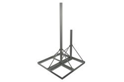 PEFRM2 - Non-Penetrating Flat Roof Mount 60-inch Mast and 34-inch Extra Pole, 2-pole Version, Galvanized Steel with Powder Coating