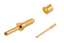 PEMACTRF16P01 - M39029 Pin Size 16 D38999 Contact (M39029/76-425) for RG178 Cable, 700 MHz Max Frequency